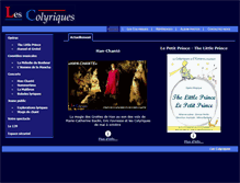 Tablet Screenshot of colyriques.be